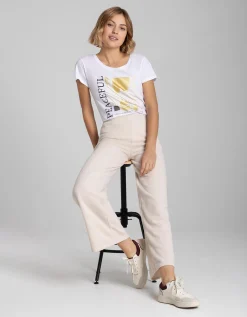 Page One Broek - Straight fit - beige Clearance