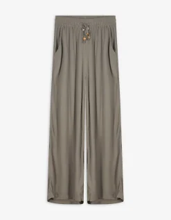 Takko Broek - Wide fit - donkergroen Sale
