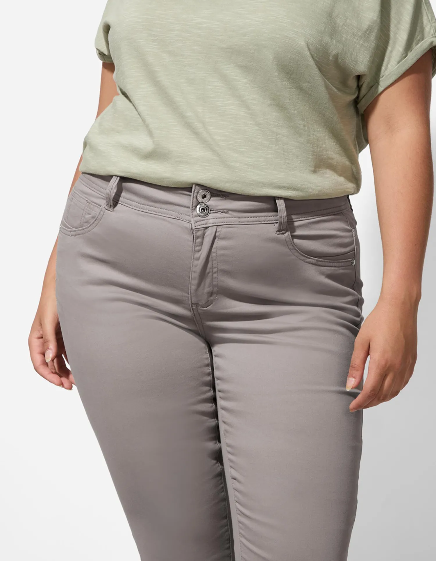 Maxi Blue Capribroek - Katoenmix - beige Outlet