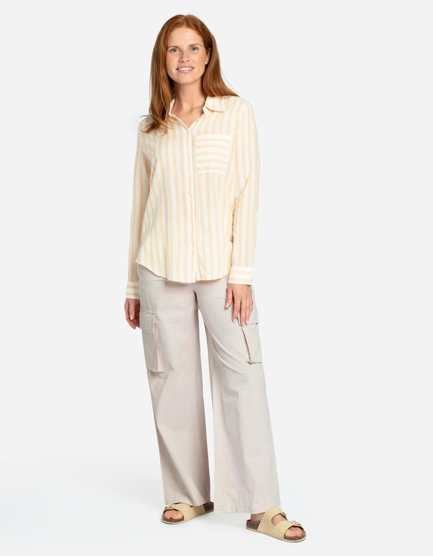 Page One Cargobroek - Wide fit - beige Hot