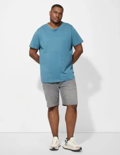 Jean Pascale Denim short - Straight fit - grijs Hot