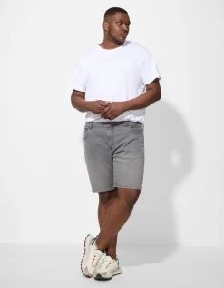 Jean Pascale Denim short - Straight fit - grijs Hot