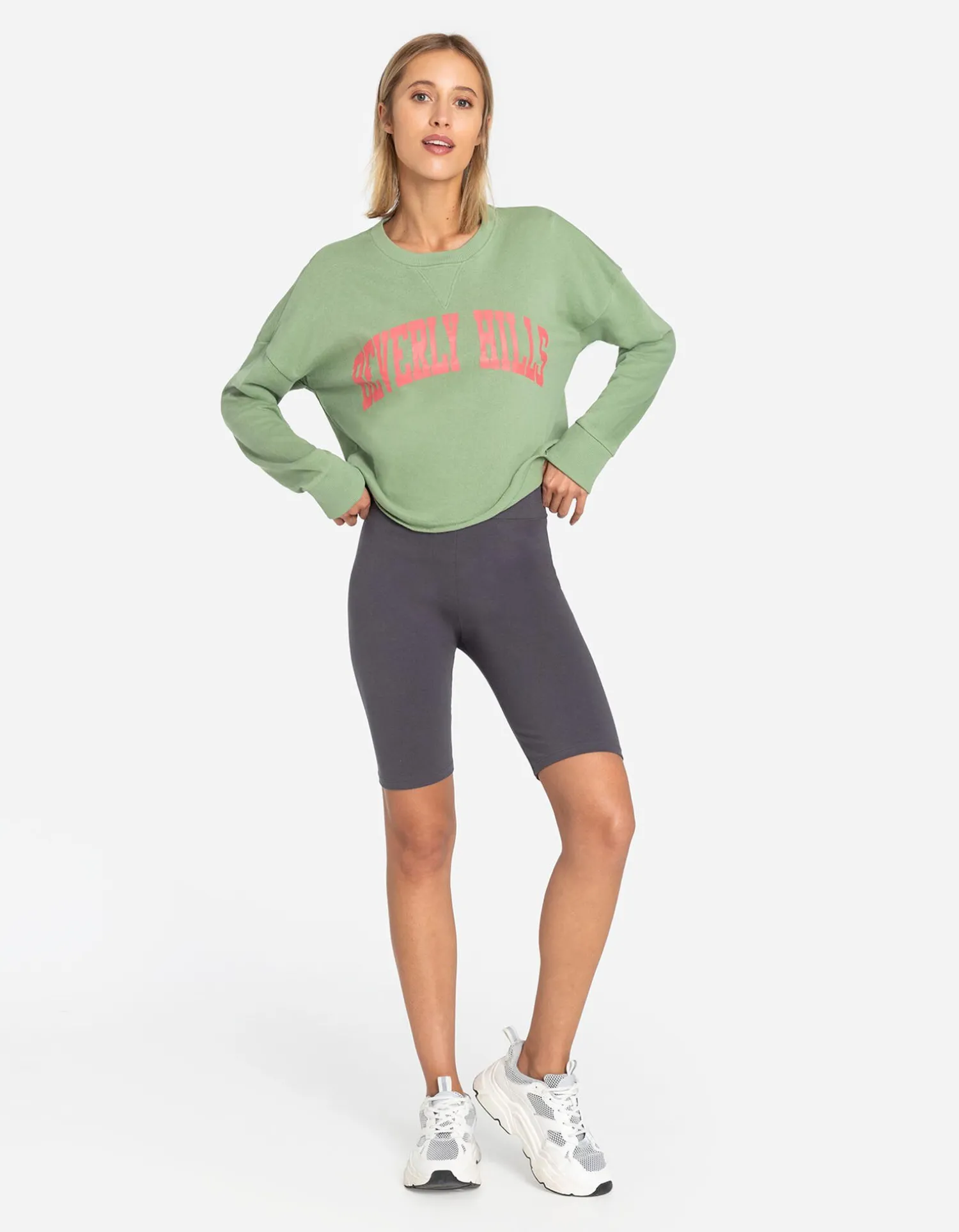 Page One Fietsbroek - Katoenmix - donkergrijs Online