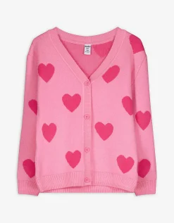 Dopodopo girls Gebreid vest - Motief all-over - pink Best