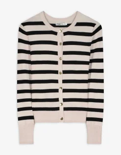 Page One Gebreid vest - Viscosemix - beige Discount