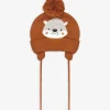 dopodopo newborn Gebreide muts - Borduursel - bruin Fashion