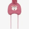 dopodopo newborn Gebreide muts - Borduursel - pink Online