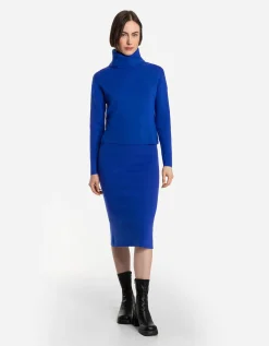 Ever Me Gebreide rok - Viscosemix - donkerblauw Discount