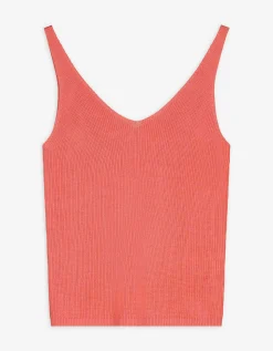 Ever Me Gebreide top - V-hals - lichtrood Sale