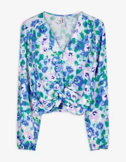 Page One Gesneden shirt met lange mouwen - LENZING&trade; ECOVERO&trade; - wit Fashion
