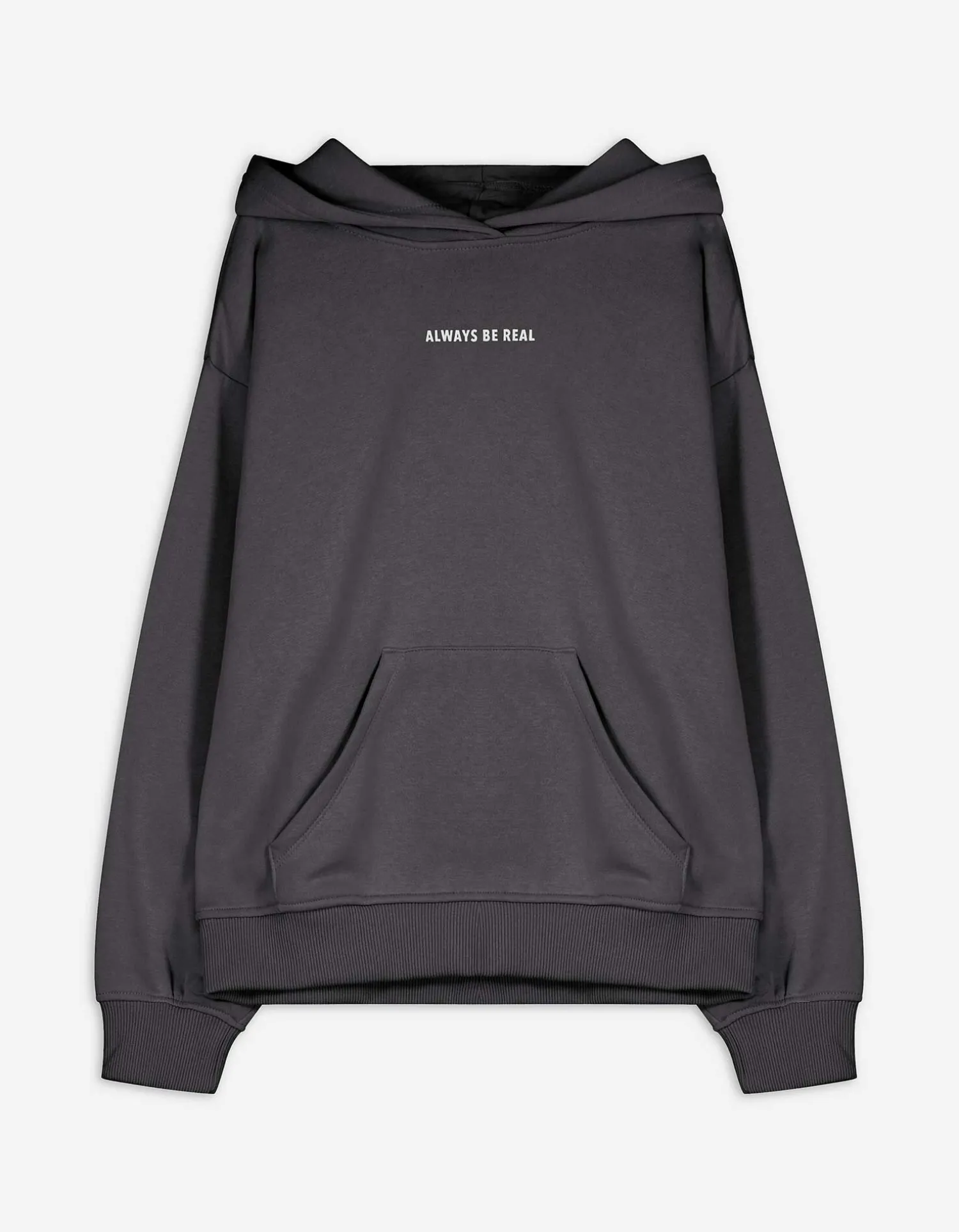 Page One Young Hoodie - Print - donkergrijs Best