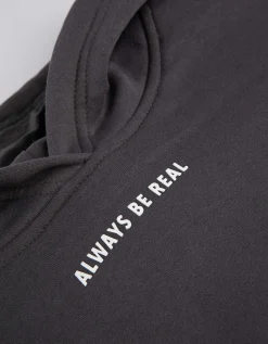 Page One Young Hoodie - Print - donkergrijs Best