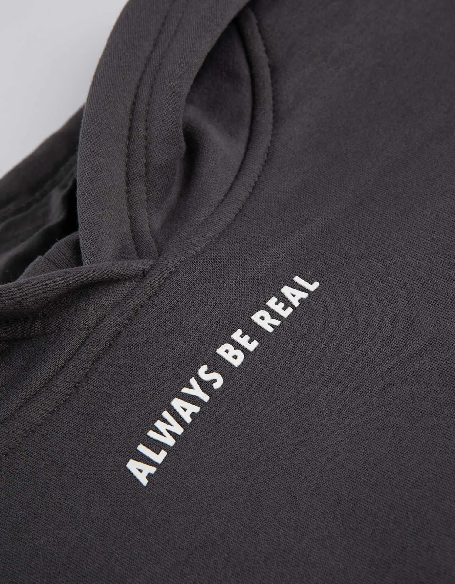 Page One Young Hoodie - Print - donkergrijs Best