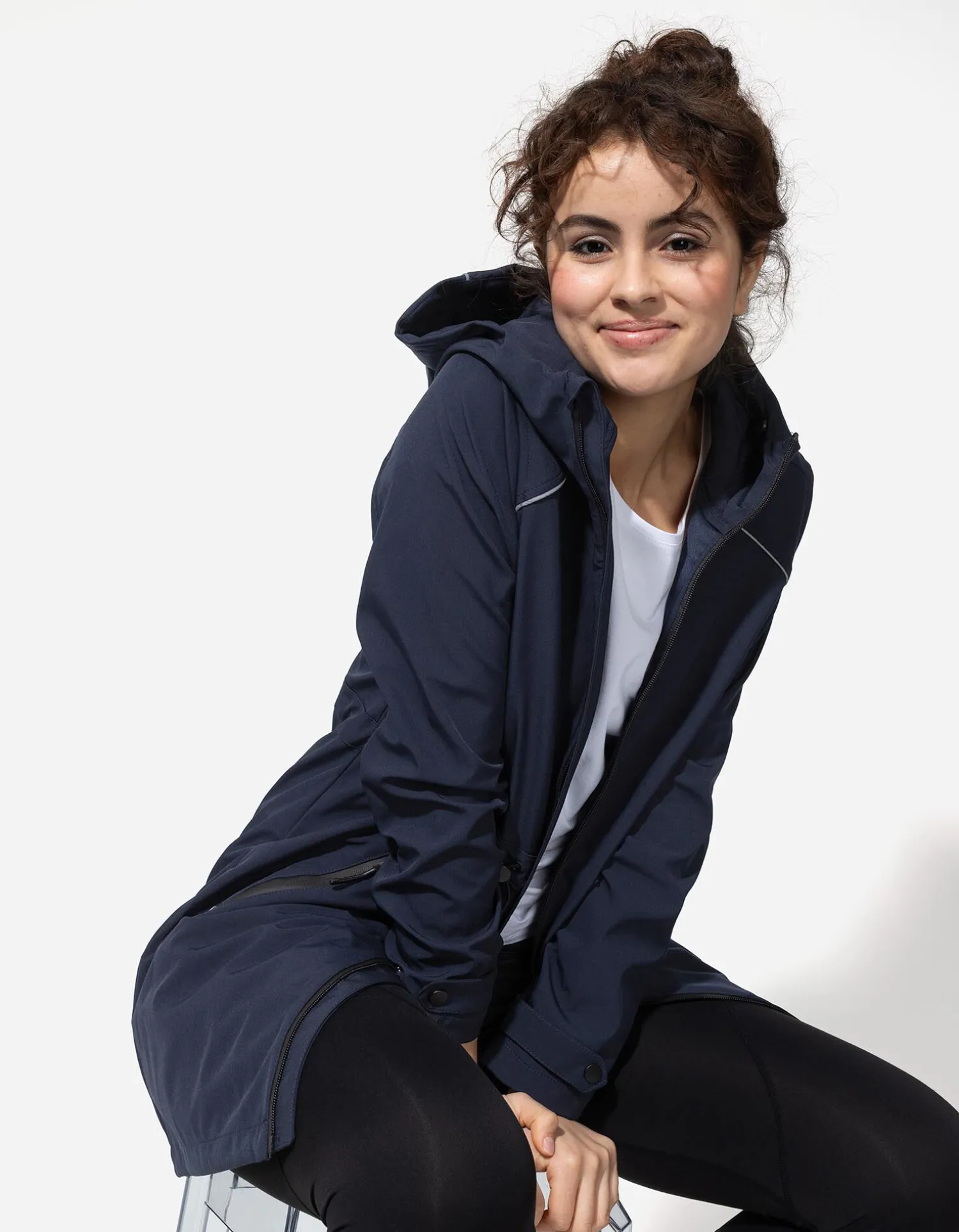 Page One Active Jas - Waterafstotend - donkerblauw Sale