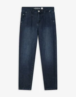 Takko Jeans - Plooi - donkerblauw Clearance