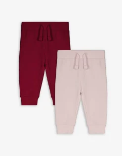 Dopodopo mini Jogger pants - Set van 2 donkerrood Online