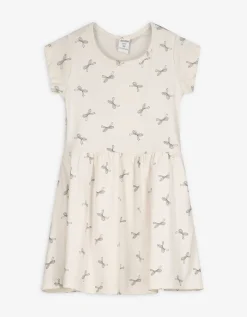 Dopodopo girls Jurk - Motief all-over - beige Hot