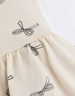 Dopodopo girls Jurk - Motief all-over - beige Hot