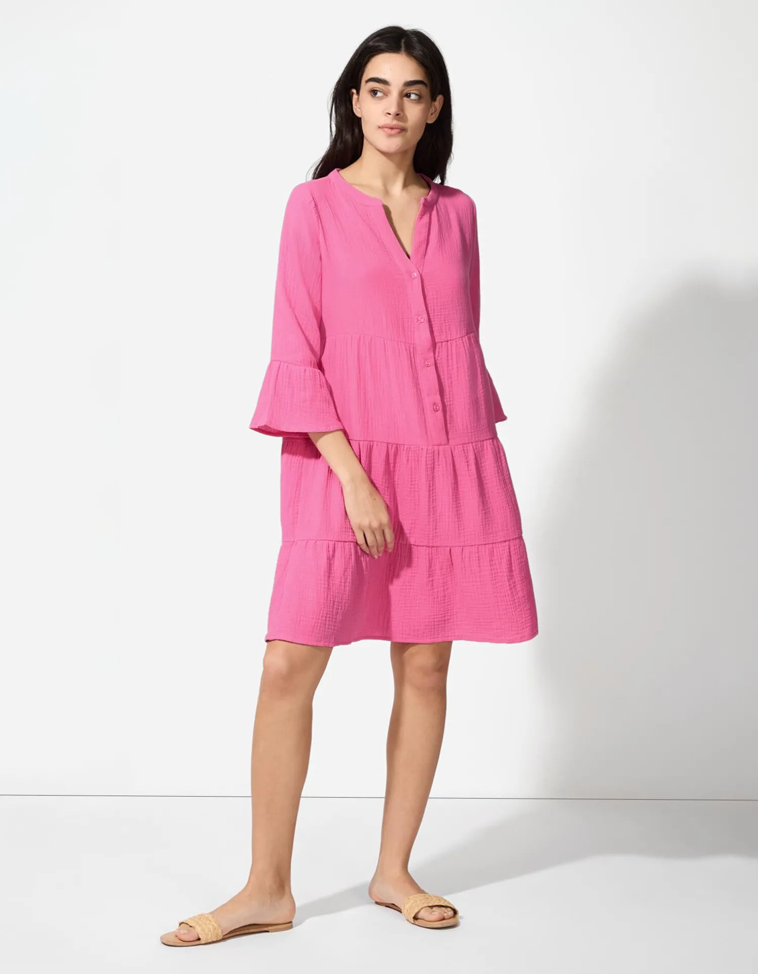 Page One Jurk - Mousseline - pink Clearance