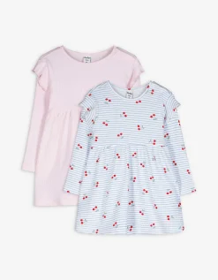 Dopodopo mini Jurk - Set van 2 - wit Outlet