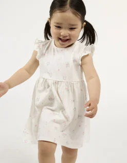 Dopodopo mini Jurk in A-lijn - Print all-over - wit Hot