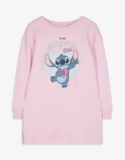 Dopodopo girls Lang vest - Lilo & Stitch - pink Hot