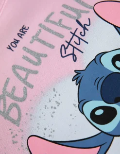 Dopodopo girls Lang vest - Lilo & Stitch - pink Hot