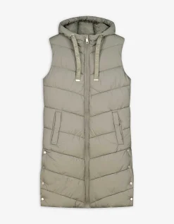 Page One Lang vest - Zijsplit - donkergroen Fashion