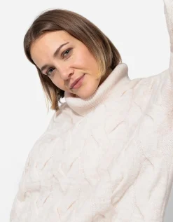 Page One Lange trui - Col - beige Clearance