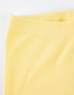 Dopodopo girls Legging - Geribde structuur - lichtgeel Online