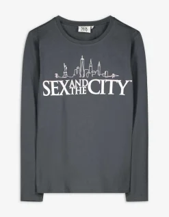 Ever Me Longsleeve - Glitterprint - donkergrijs Hot