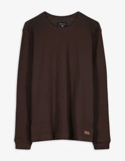 Jean Pascale Longsleeve - Regular fit - donkerbruin Clearance