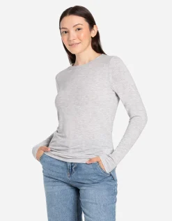 Page One Longsleeve - Viscose - lichtgrijs Clearance
