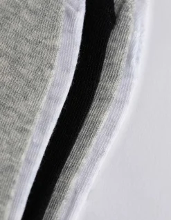 men Onzichtbare sneakersokken - Set van 5 grijs Discount