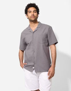 Takko Overhemd - Seersucker - beige Clearance