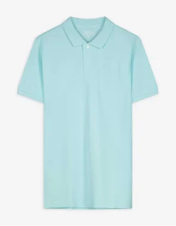 Jean Pascale Poloshirt - Knoopsluiting - turkoois Sale