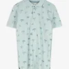 Dopodopo boys Poloshirt - Print all-over - turkoois Outlet
