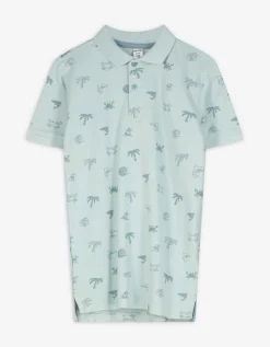 Dopodopo boys Poloshirt - Print all-over - turkoois Outlet