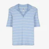 Page One Poloshirt - Strepen - lichtblauw Sale
