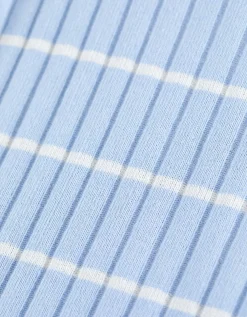 Page One Poloshirt - Strepen - lichtblauw Sale