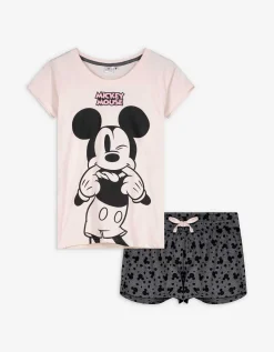 Flame Pyjama set van shirt en shorts - Disneyprint - roze Fashion