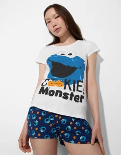 Flame Pyjama set van shirt en shorts - Disneyprint - wit Hot