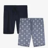 Jean Pascale Pyjamashort - Set van 2 donkerblauw Sale