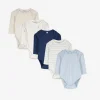 dopodopo newborn Romper lange mouw - Set van 5 wit Discount