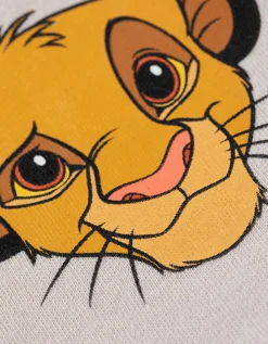 dopodopo newborn Set bestaande uit T-shirt, broek en slabbetje - The Lion King - wit Clearance