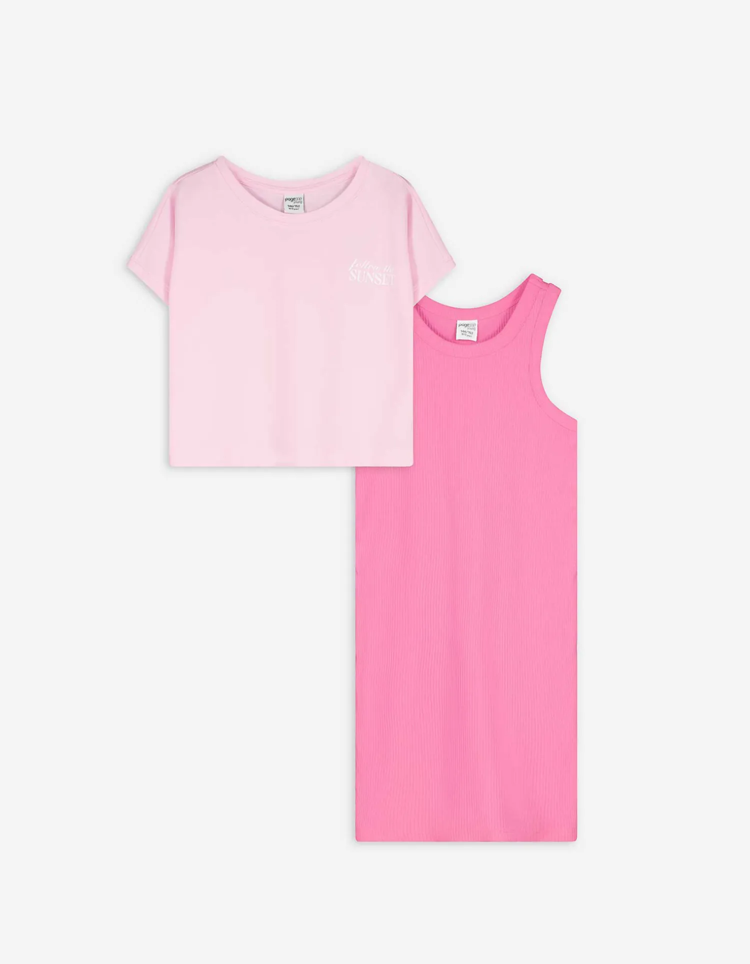 Page One Young Set overhemd en jurk - 2-in-1 - pink New