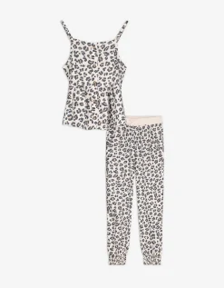 Dopodopo girls Set van top en broek - Dierenprint - beige Online