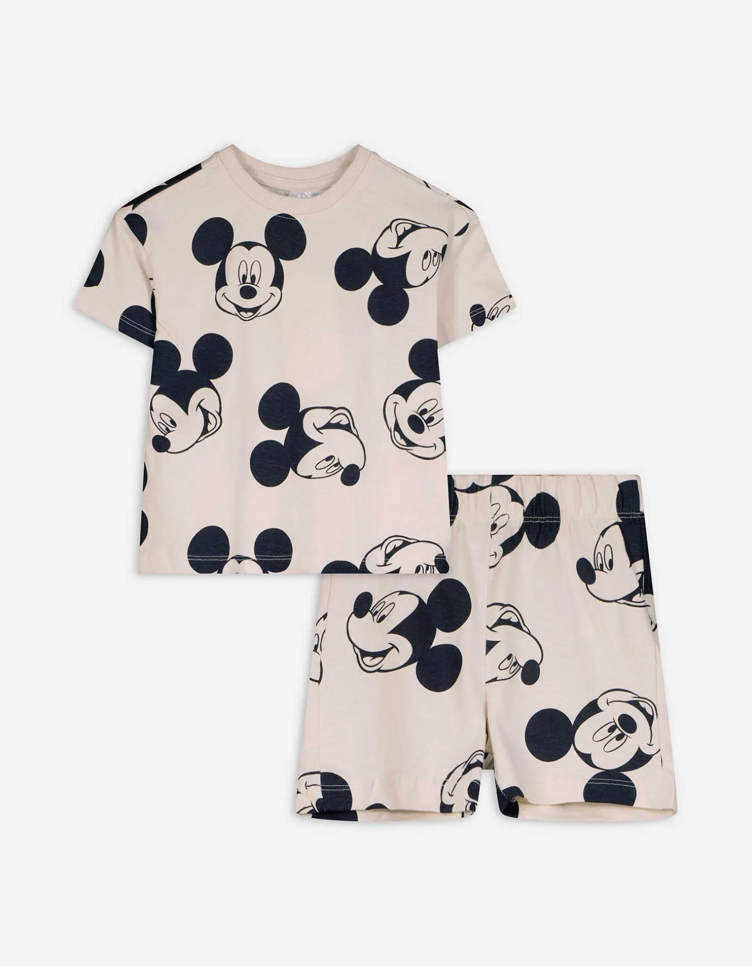 Dopodopo mini Set van T-shirt en broek - Mickey Mouse - wit Sale