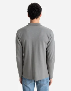 Jean Pascale Shirt met lange mouwen - Ritssluiting - groen Clearance