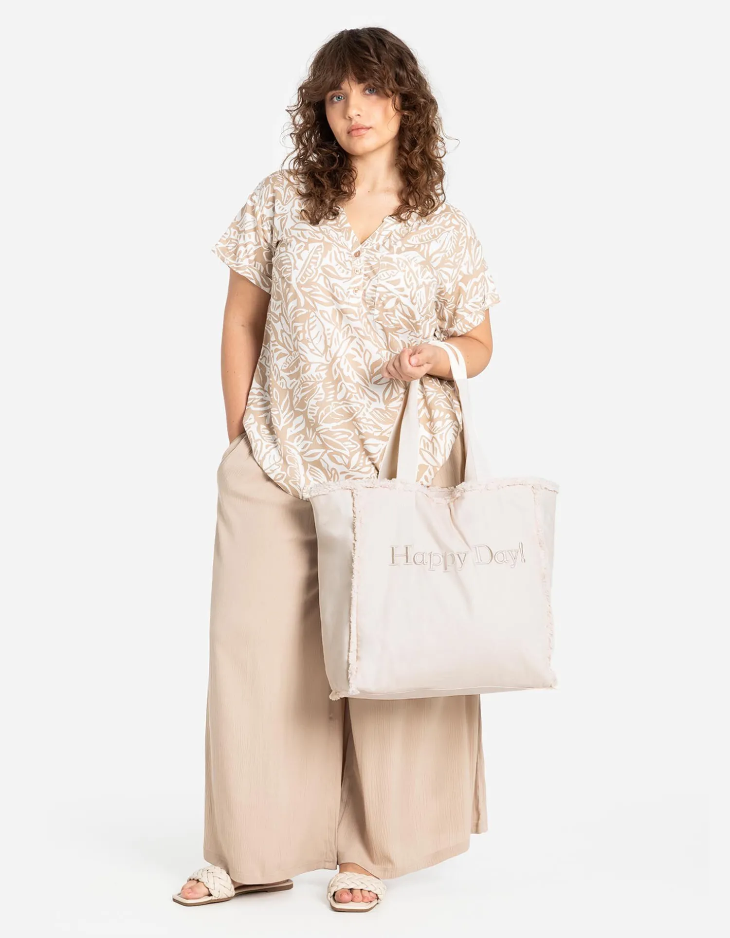 Accessories Shopper - Muntvak met rits - beige Best